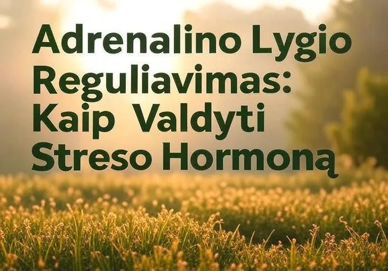 Adrenalino Lygio Reguliavimas: Kaip Valdyti Streso Hormoną