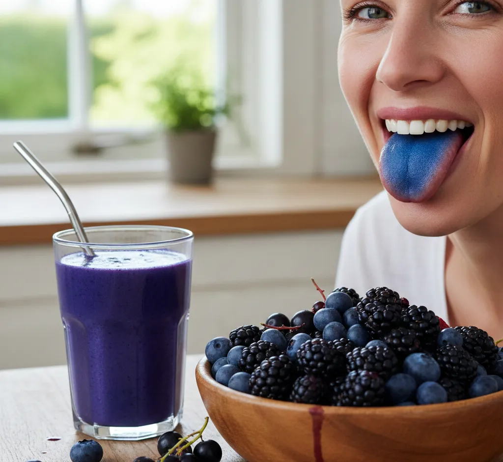 Ar „blue tongue“ vaisiai iš tiesų saugo dantis? Mitai, faktai ir odontologo požiūris