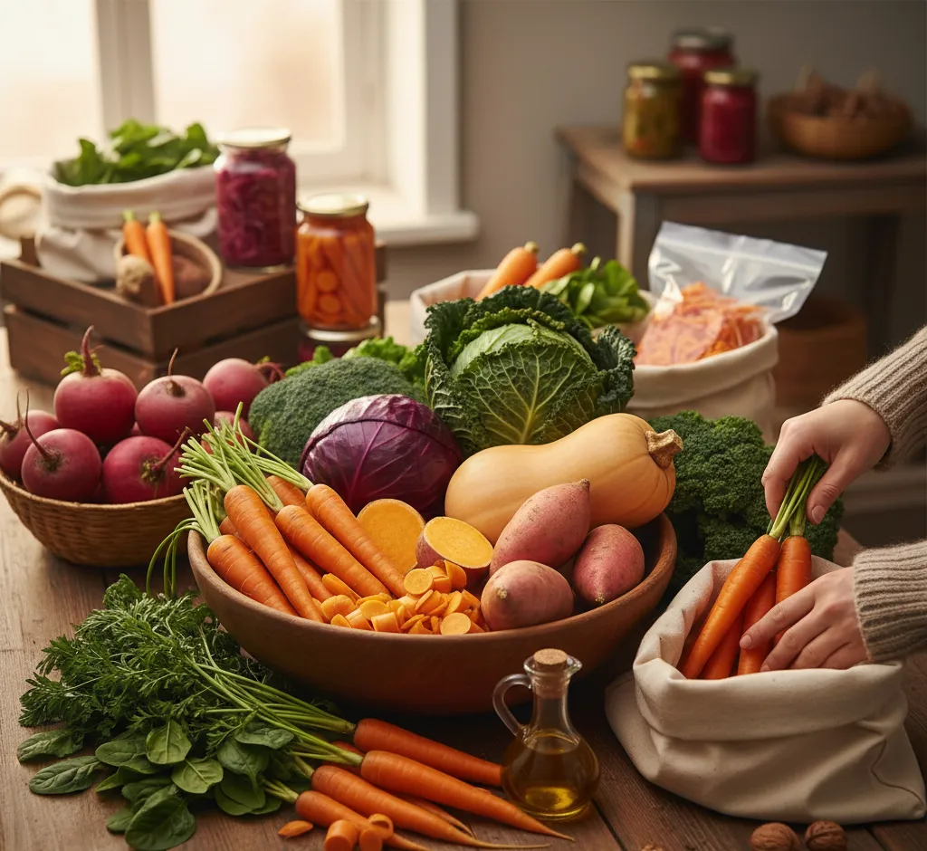 Daržovės, turinčios vitamino A žiemai: pasirinkimas, nauda ir patarimai