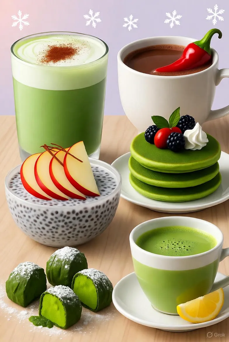 Geriausi Matcha Receptai Žiemai: Šildantys Gėrimai ir Saldumynai