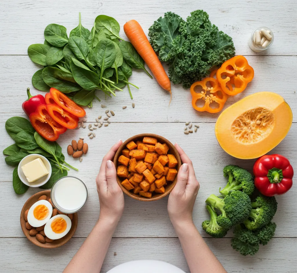 Geriausi vitamino A šaltiniai nėštumo metu: kaip gauti pakankamai ir neperdozuoti