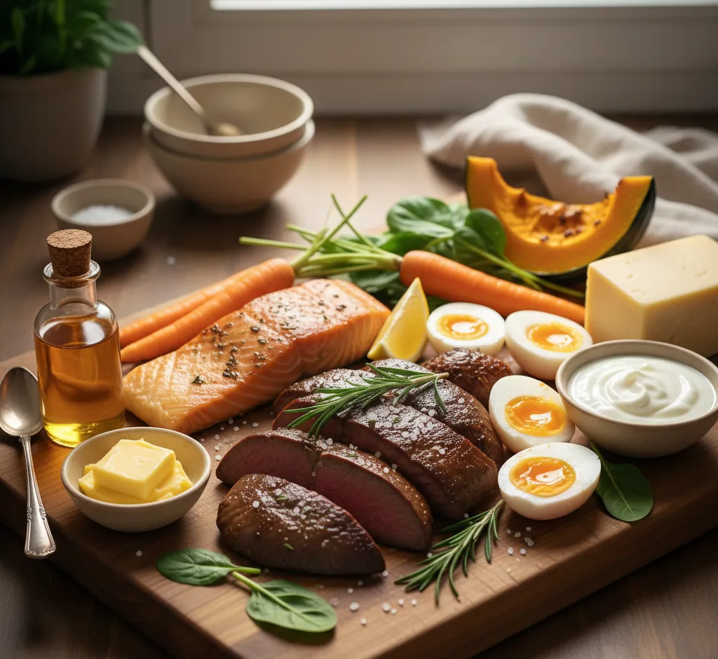 Gyvuliniai vitamino A šaltiniai mityboje: nauda, rizikos ir praktiniai patarimai