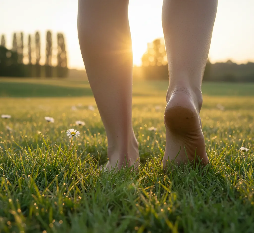 Įžeminimo Galia: Pasivaikščiojimo Basomis Žole Terapinė Nauda