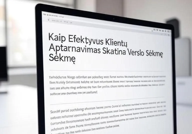 Kaip Efektyvus Klientų Aptarnavimas Skatina Verslo Sėkmę