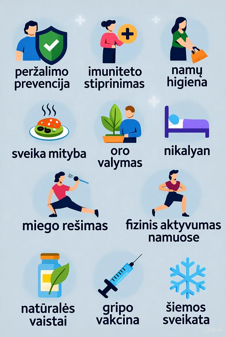 Kaip išvengti peršalimo namuose: praktiški patarimai kasdieniam gyvenimui