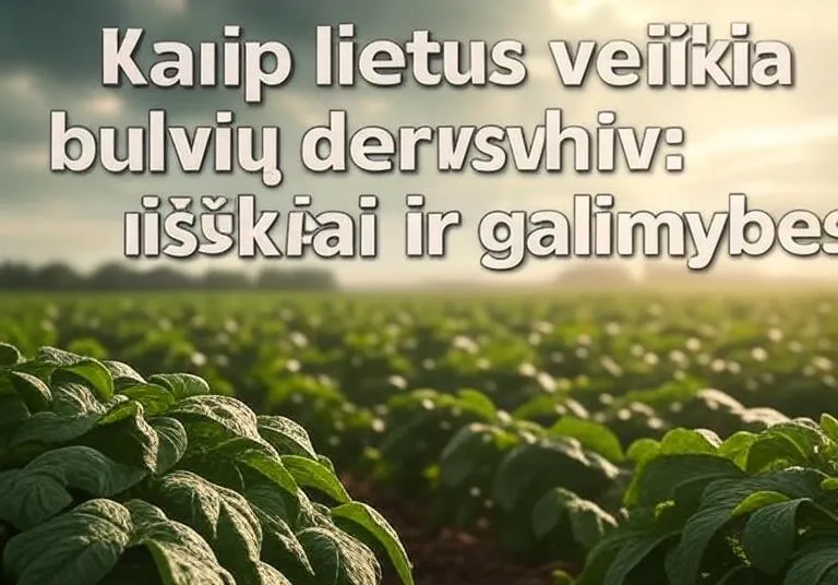 Kaip lietus veikia bulvių derlių: iššūkiai ir galimybės