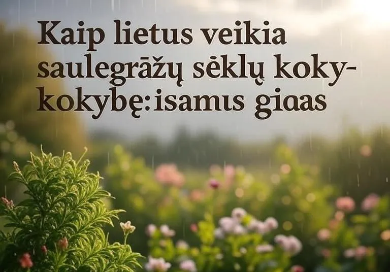 Kaip lietus veikia saulėgrąžų sėklų kokybę: išsamus gidas