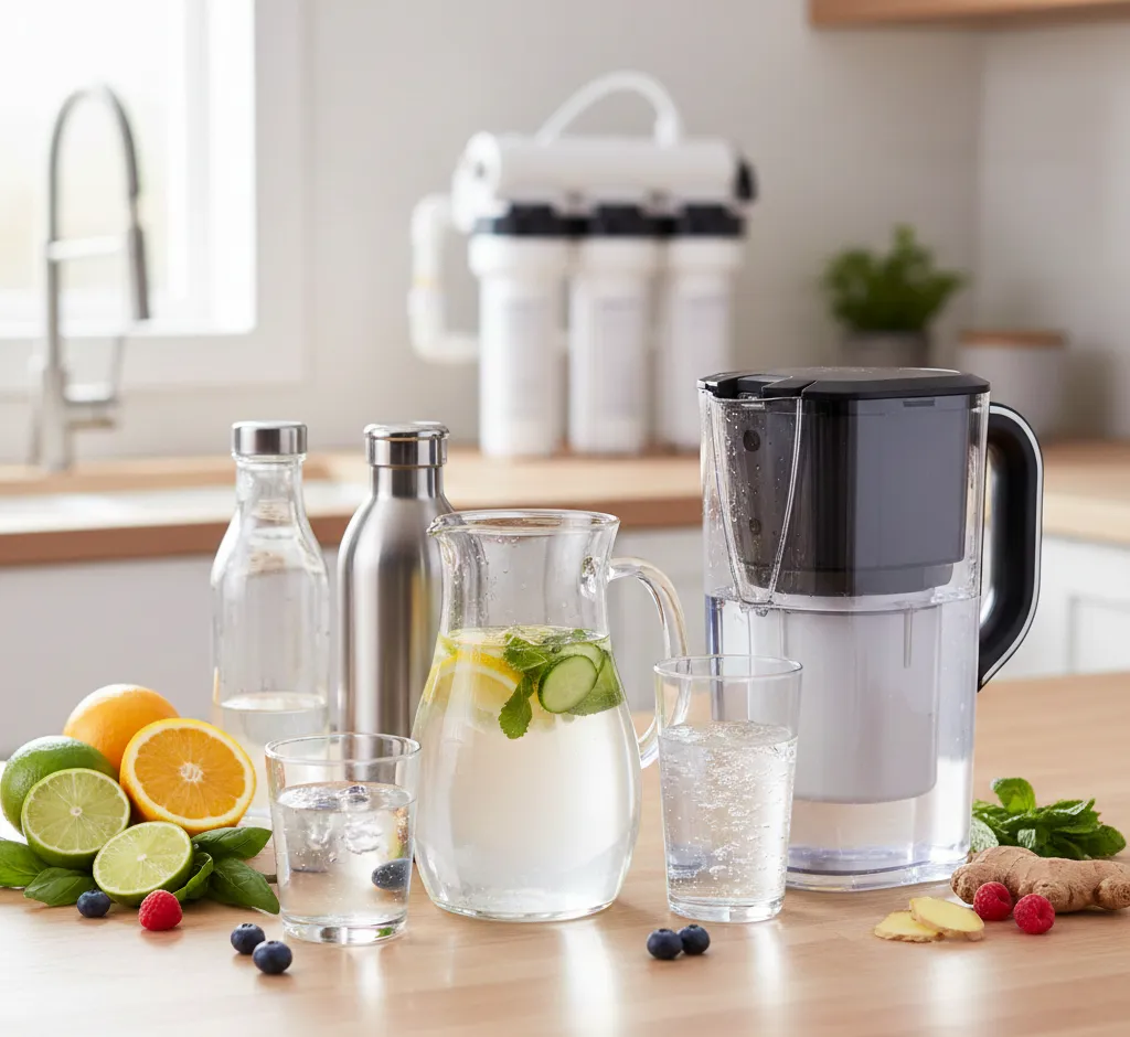 Kaip pagerinti vandens skonį namuose: nuo filtrų iki natūralių priedų