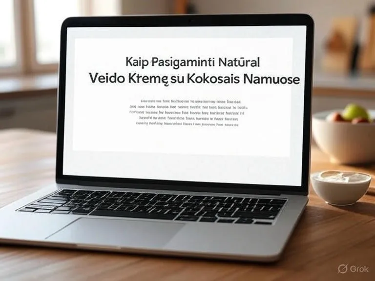 Kaip Pasigaminti Natūralų Veido Kremą su Kokosais Namuose
