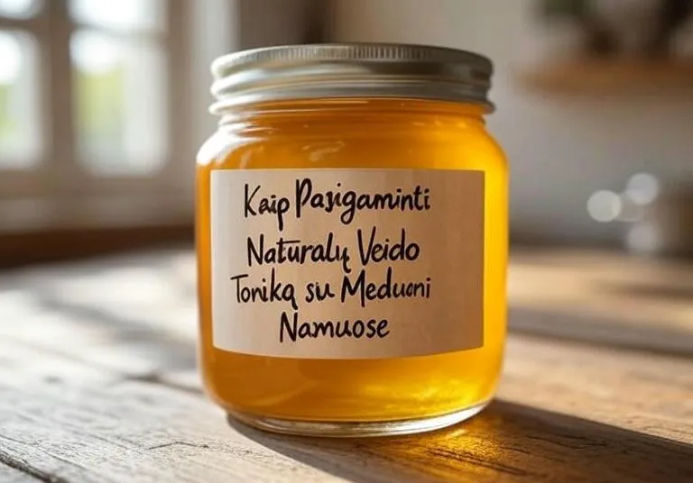 Kaip Pasigaminti Natūralų Veido Toniką su Medumi Namuose
