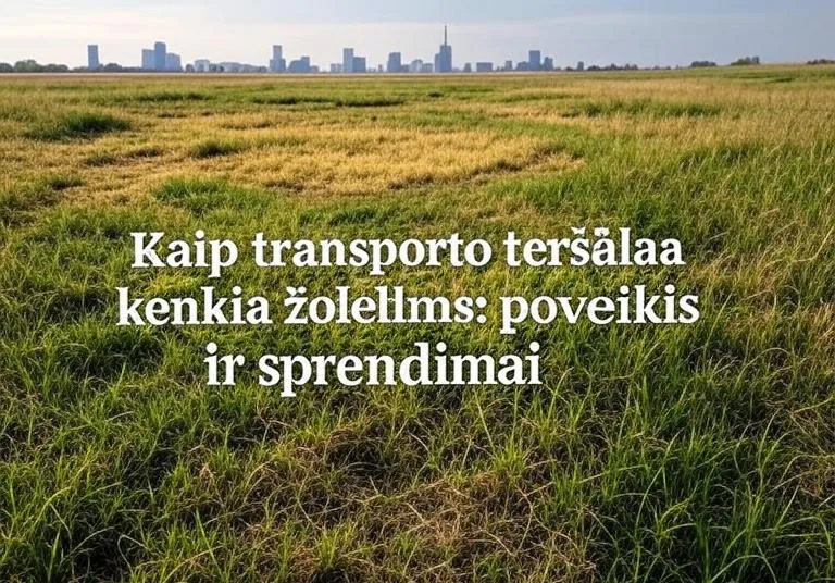 Kaip transporto teršalai kenkia žolelėms: poveikis ir sprendimai
