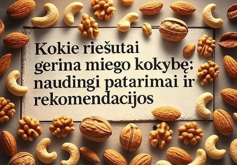 Kokie riešutai gerina miego kokybę: naudingi patarimai ir rekomendacijos