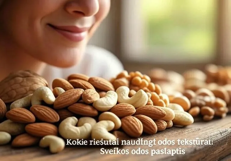 Kokie riešutai naudingi odos tekstūrai: Sveikos odos paslaptis