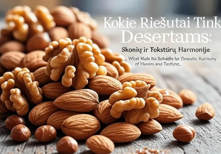 Kokie Riešutai Tinka Desertams: Skonių ir Tekstūrų Harmonija