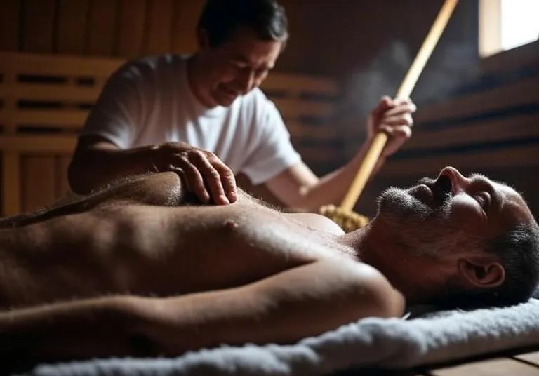 Kūno masažas pirtyje šluotomis: tradicija ir nauda sveikatai