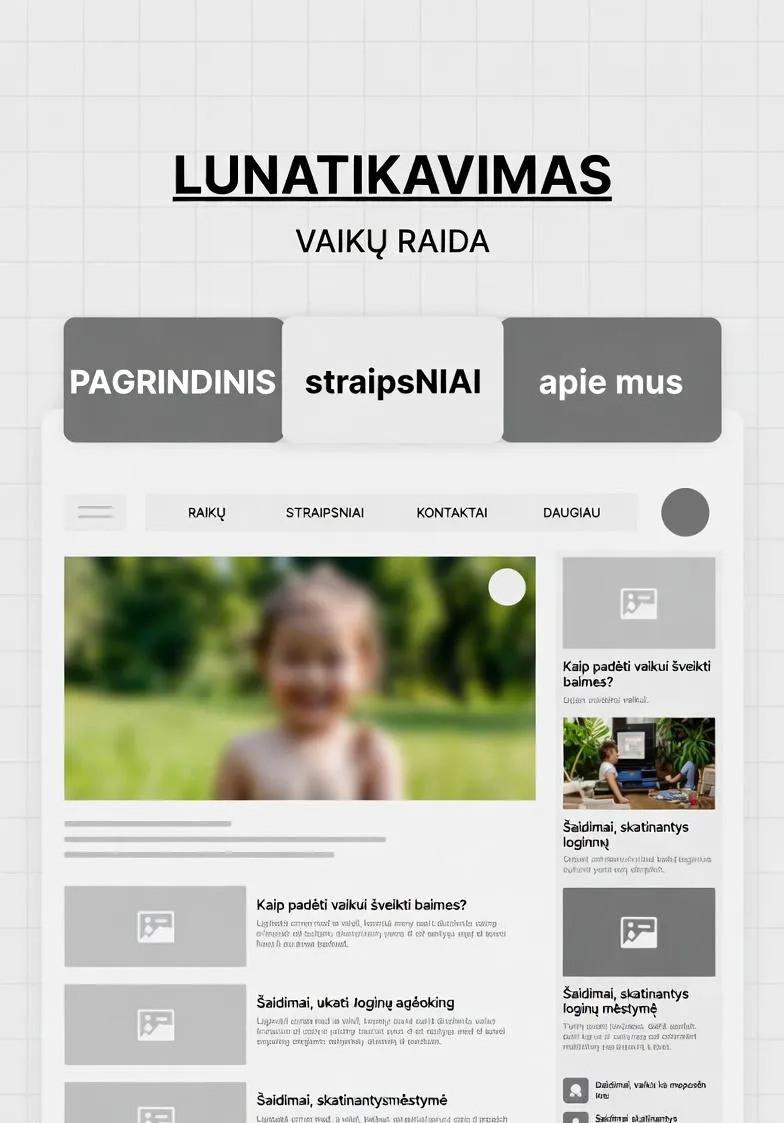 Lunatikavimas vaikystėje: poveikis raidai ir praktiniai patarimai tėvams