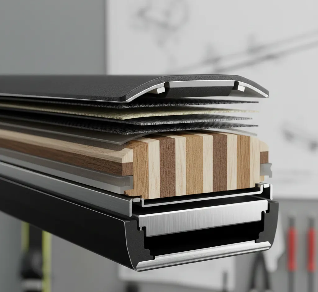 Medžio branduolio slidės ir vibracijos slopinimas: konstrukcija, technologijos ir nauda čiuožėjui