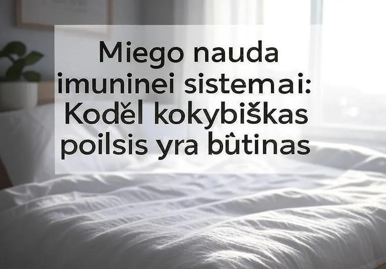 Miego nauda imuninei sistemai: Kodėl kokybiškas poilsis yra būtinas
