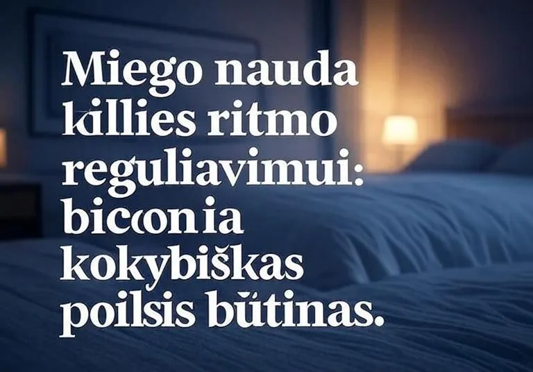 Miego nauda širdies ritmo reguliavimui: kodėl kokybiškas poilsis būtinas