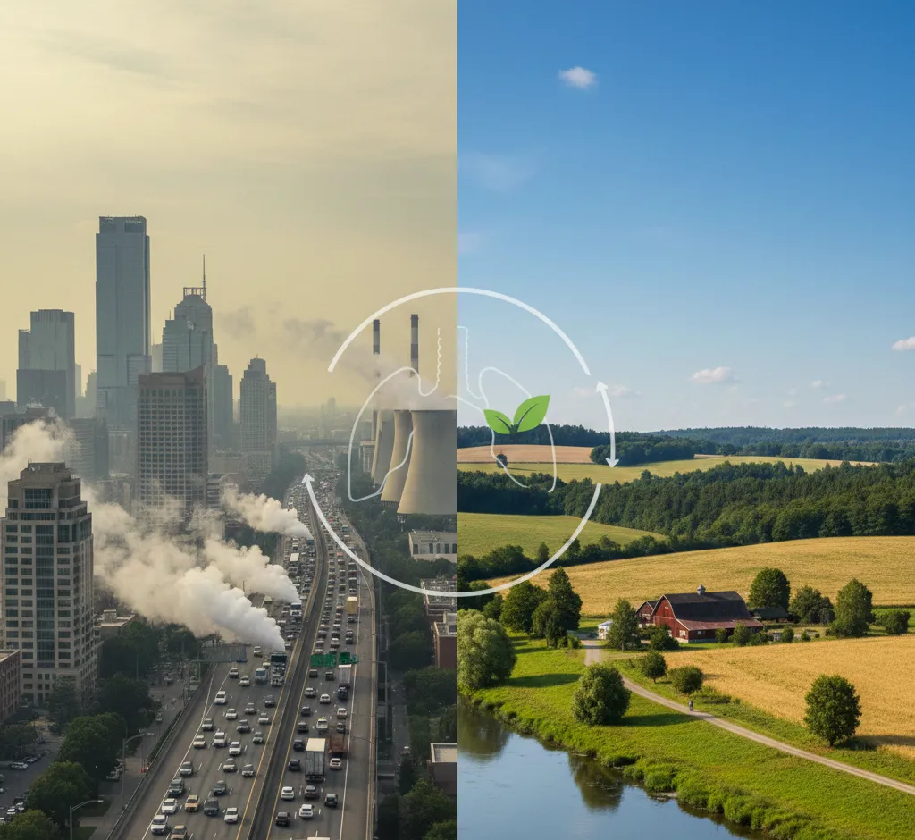 Miesto ir kaimo oro skirtumai: kaip aplinka veikia mūsų sveikatą ir klimato kaitą?