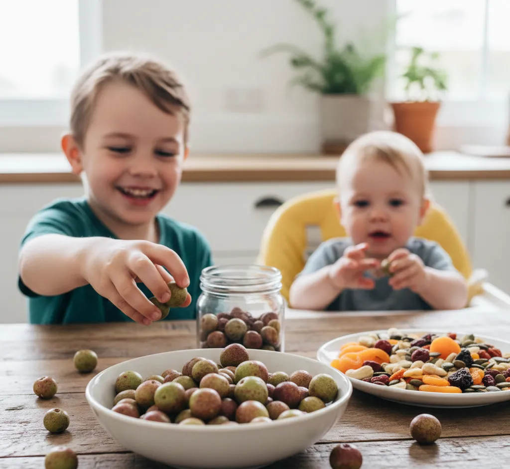 Muntries – natūralus energijos užkandis vaikams vietoj saldainių