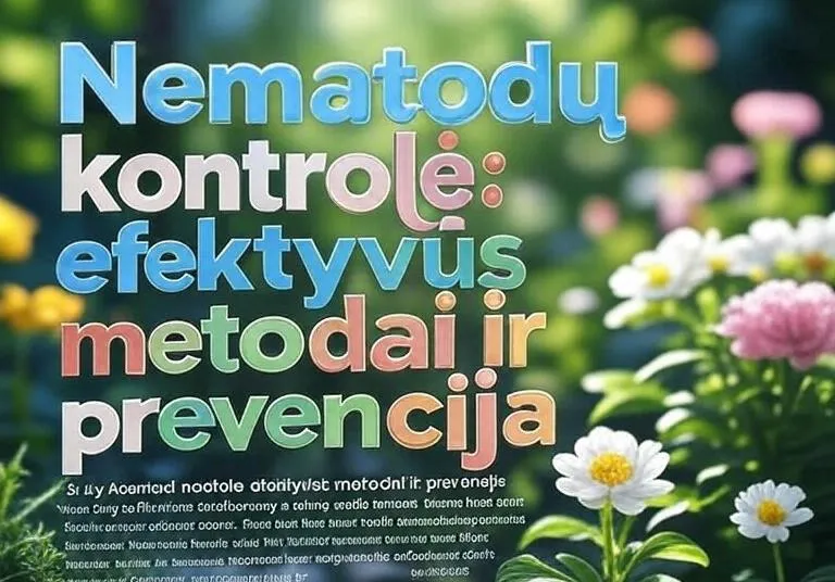 Nematodų kontrolė: efektyvūs metodai ir prevencija