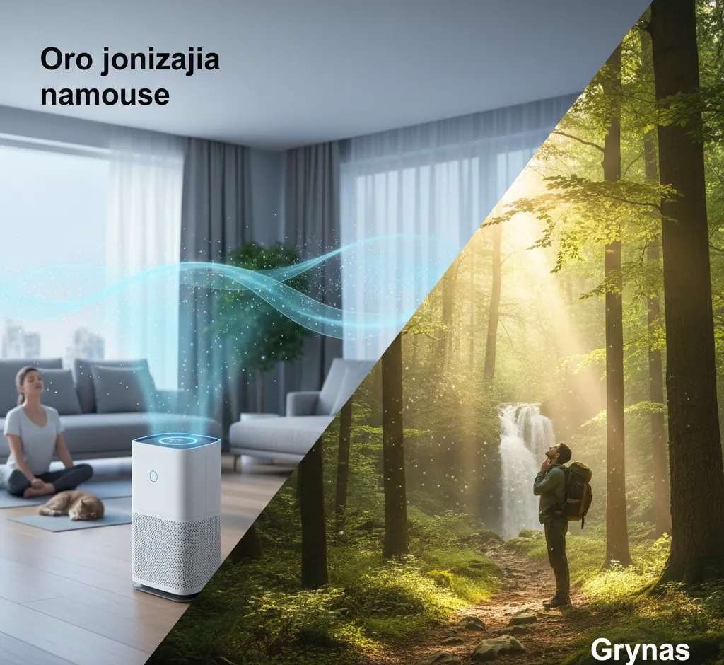 Oro jonizacija namuose ir gryname ore: nauda, rizikos ir mitai