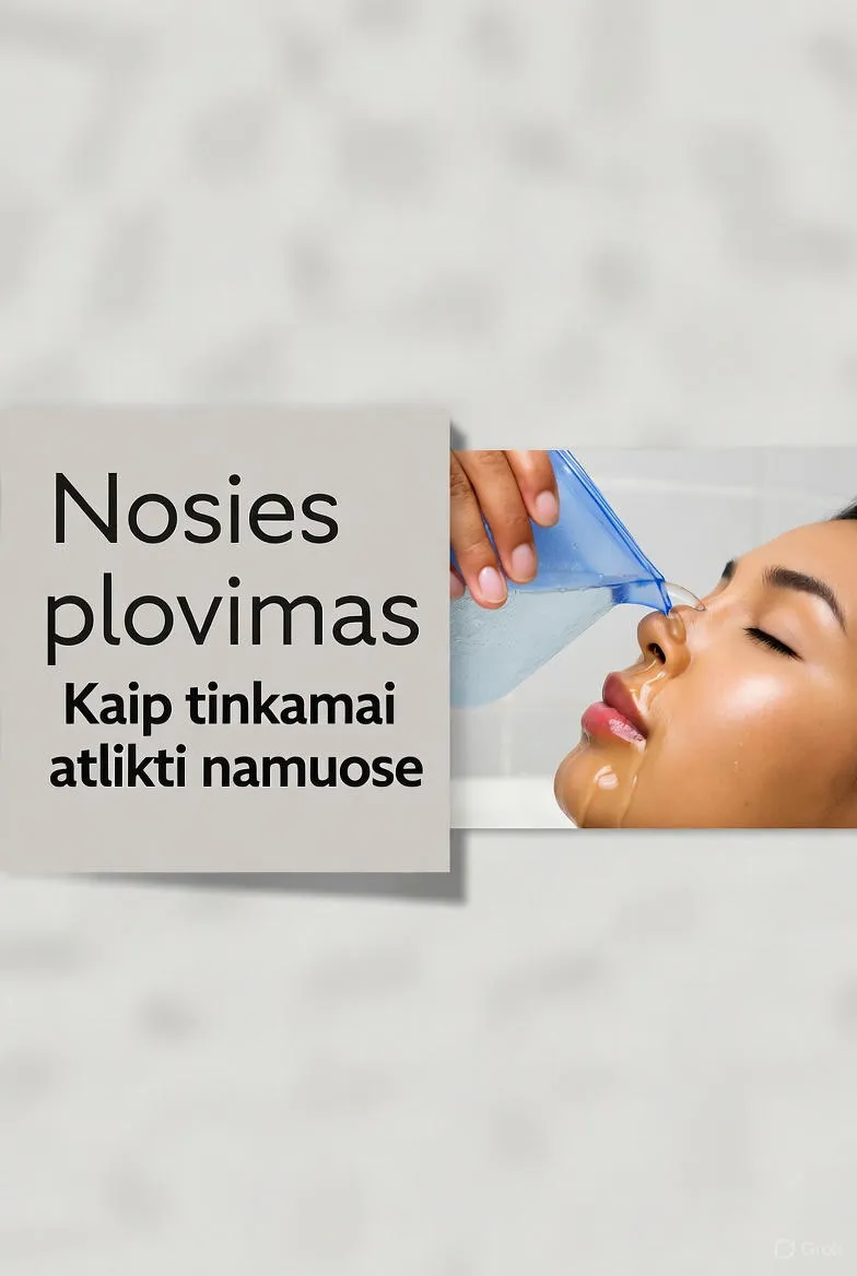 Peršalimas ir nosies plovimas: natūralus būdas palengvinti simptomus