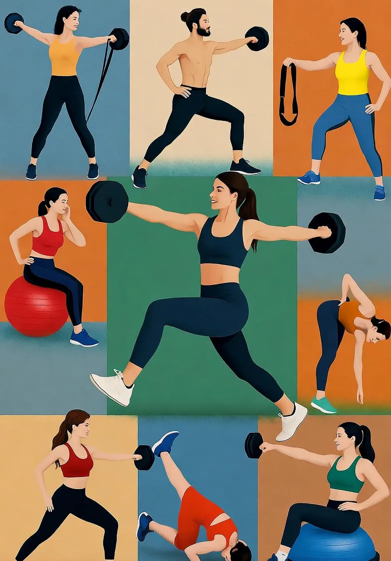 Pilateso Pratimai su Svoriais: Stiprus Kūnas, Gera Pusiausvyra ir Lankstumas