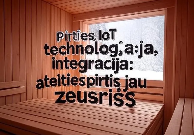 Pirties IoT technologijų integracija: ateities pirtis jau čia