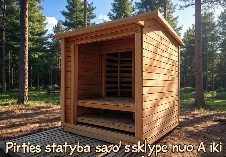 Pirties statyba savo sklype nuo A iki Z: Išsamus vadovas