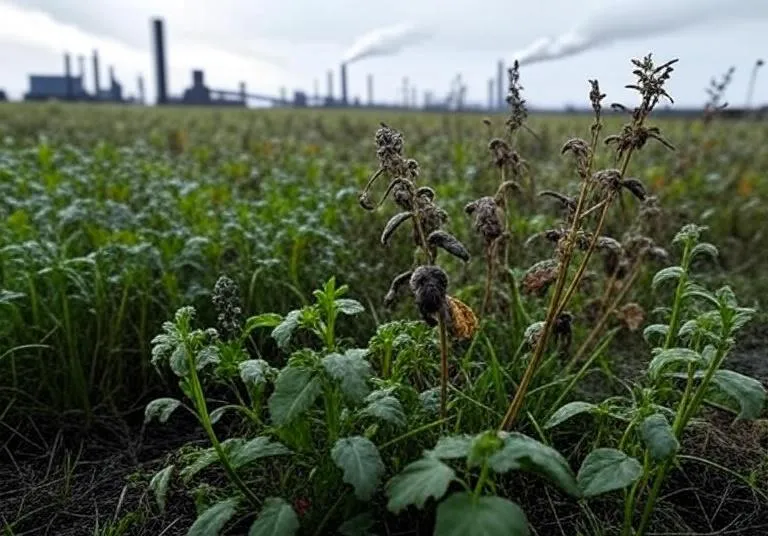 Pramoniniai teršalai ir jų poveikis žolelių augimui
