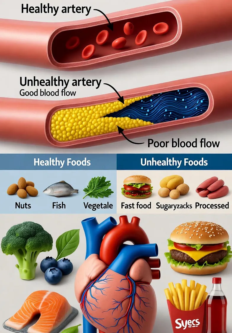 Riebus maistas ir jo poveikis kraujagyslėms: kas vyksta jūsų organizme?