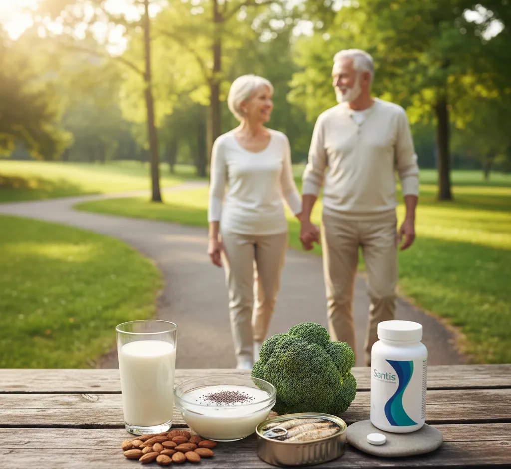 Santis ir kalcis: tvirtų kaulų paslaptis pagyvenusio amžiaus žmonėms