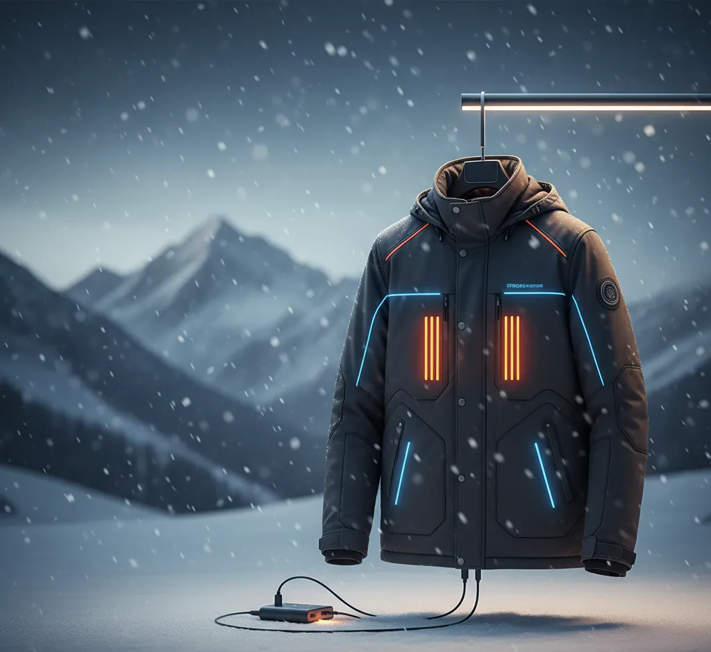 Šiluma Be Kompromisų: Išsami Žieminių Striukių su Šildymo Elementais Apžvalga