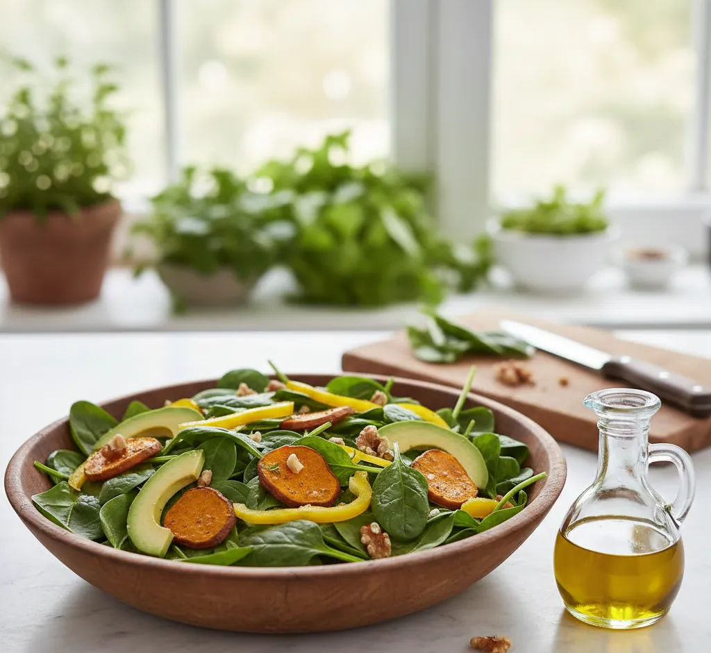 Špinatų galia: natūralus vitaminas A ir jo nauda sveikatai 🌿