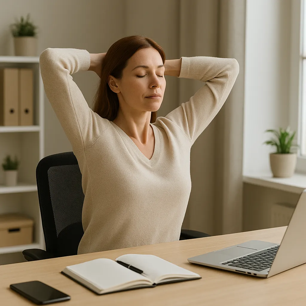 Stretching pratimai sėdimo darbo metu: kaip išlaikyti sveiką kūną ir protą