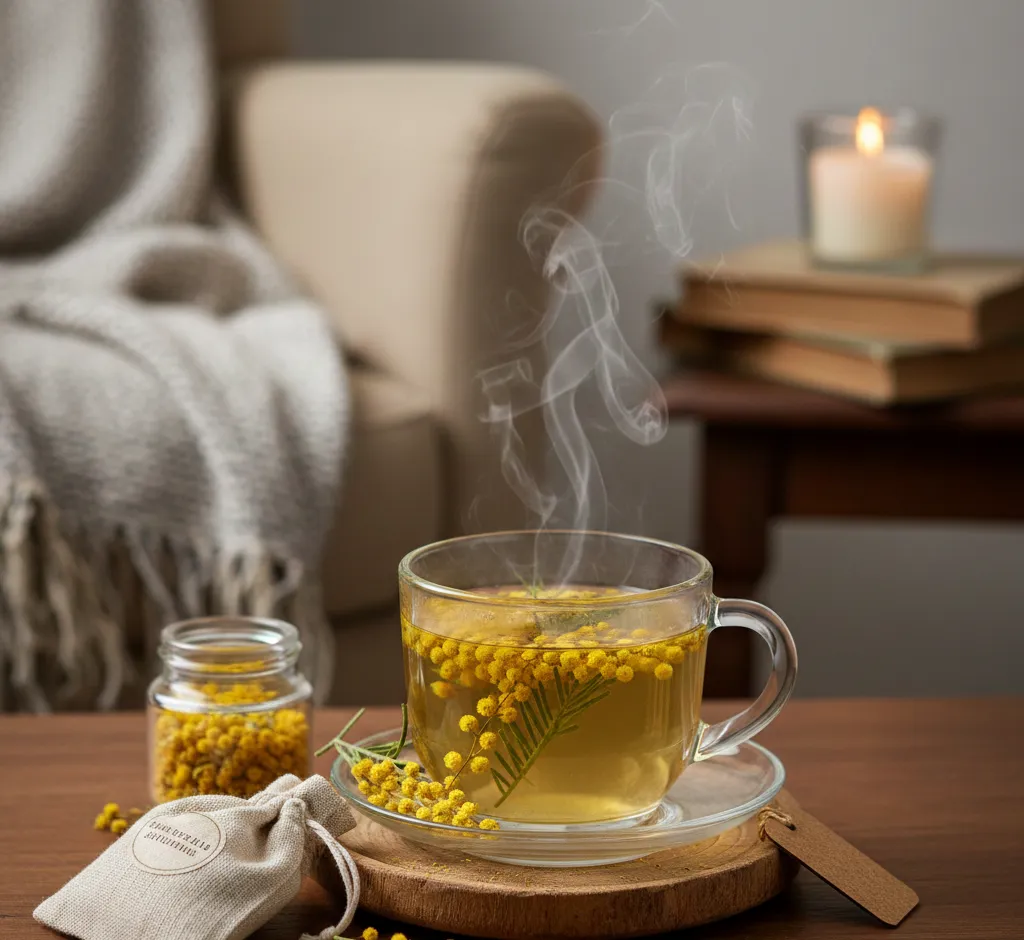 Vakaro ramybė su Wattle žiedais: natūralios raminančios arbatos galia