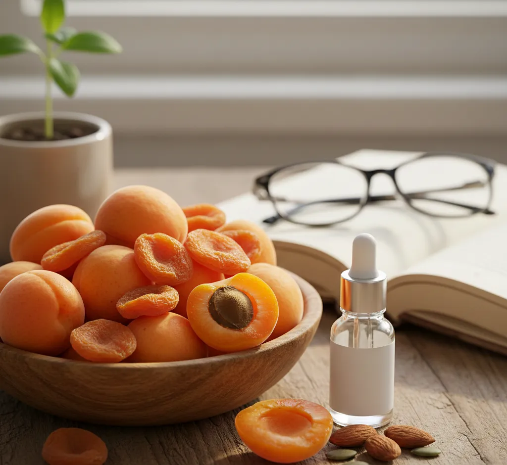 Vitaminas A iš abrikosų: natūralus sąjungininkas regėjimui, odai ir imunitetui