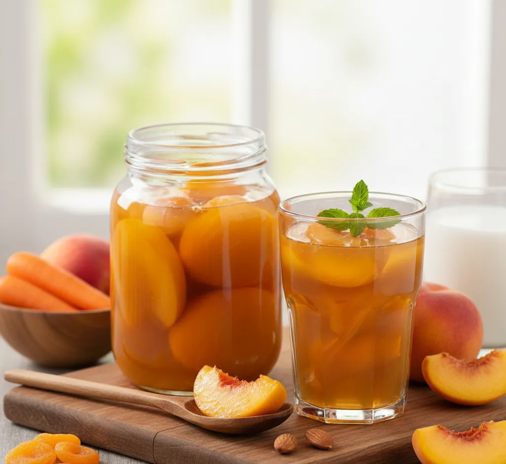 Vitaminas A iš persikų kompotų: nauda sveikatai ir praktiški patarimai